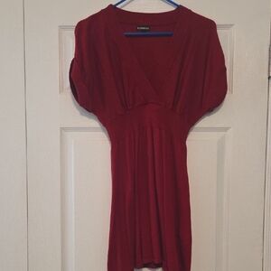 Express Scarlet V-Neck Dress